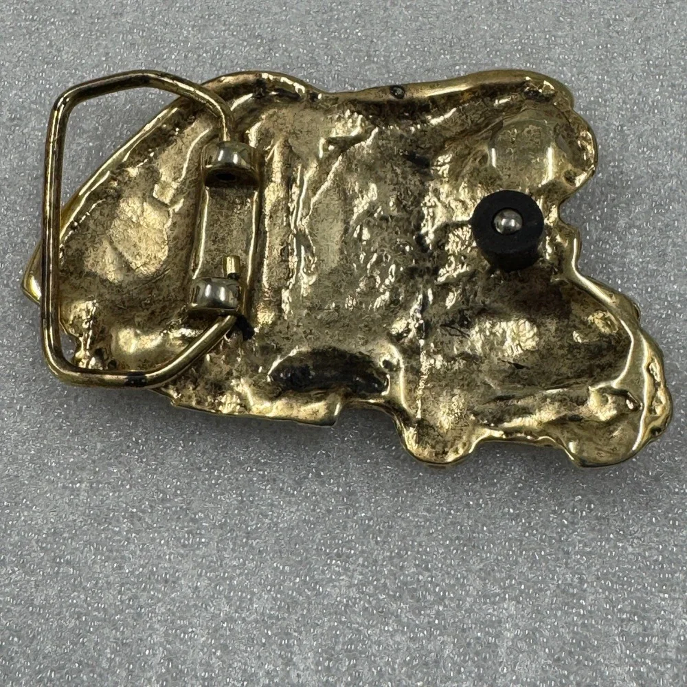 Gold Tone Eagle Trucker Truck Belt‎ Buckle Metal